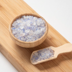 grinded blue salt