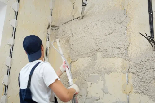 spray plaster